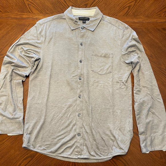 Banana Republic Casual Button Shirt, Jersey-like material, Grey, Men's Med - Picture 1 of 3